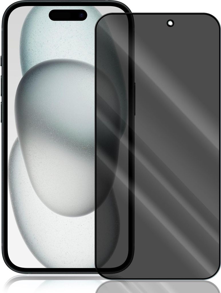 Anti Spy Panzer Folie für Apple iPhone 15  Privacy Produktbild 