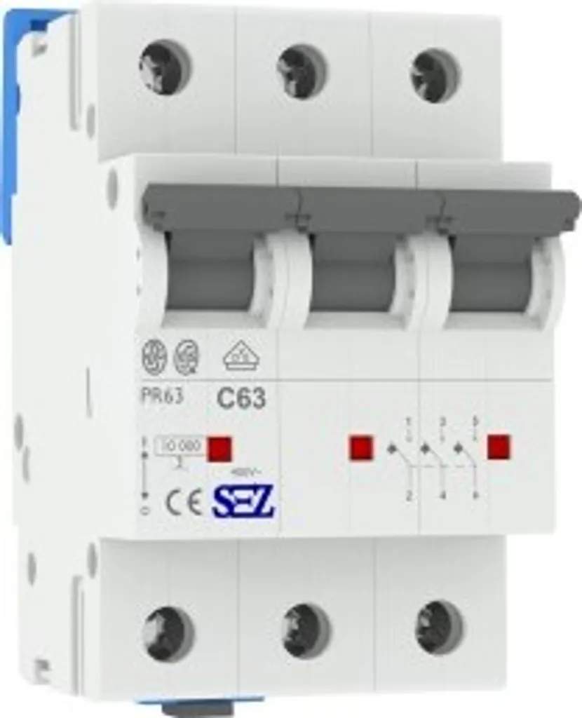 Protection Triphasée C63A 10kA pour Installation Électrique et Moteur SEZ