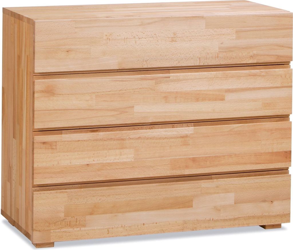 Hasena Woodline Lovara Kommode 4 Schubladen Massivholz 90x40x75 cm