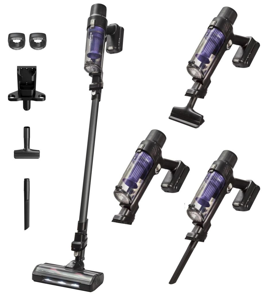 Rowenta RH6A33, 2-in-1 steelstofzuiger, zonder zak, zwart, Productafbeelding 