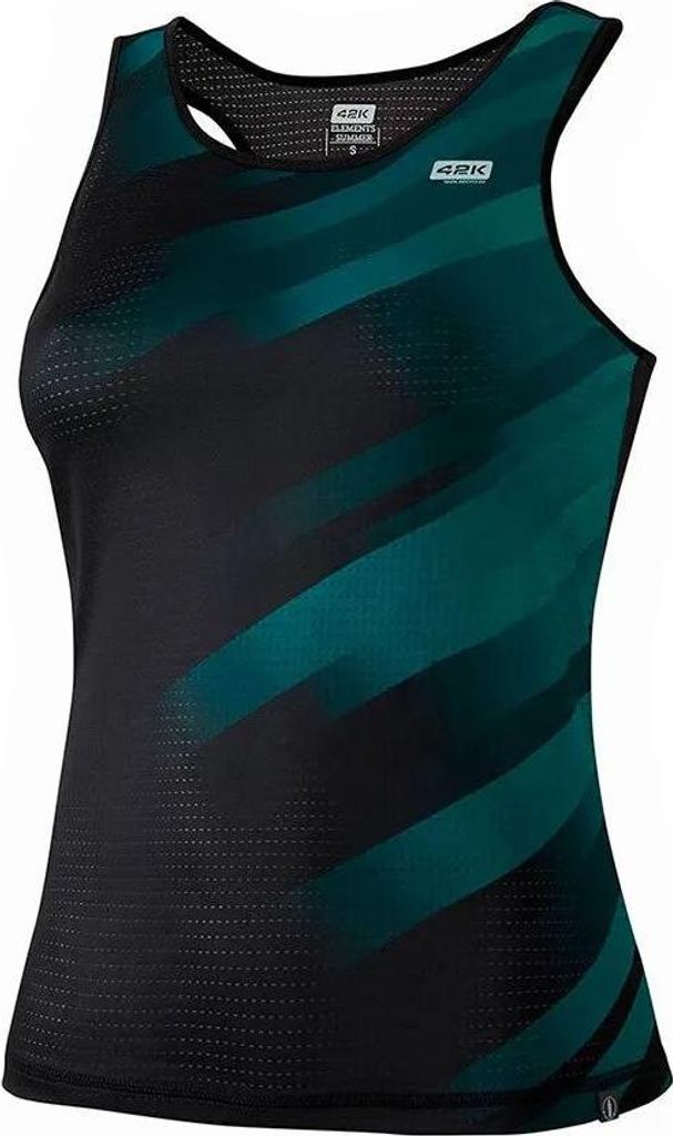 42k Running Elements Summer ärmelloses T-shirt Schwarz M Damen Schwarz M