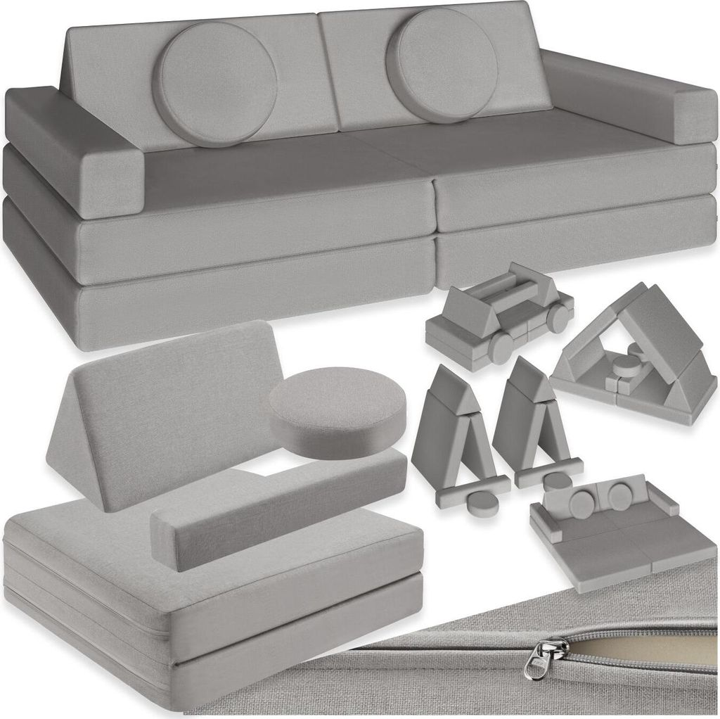 tectake® Spielsofa Lilly 8-teilig, flexible Anordnung Produktbild 