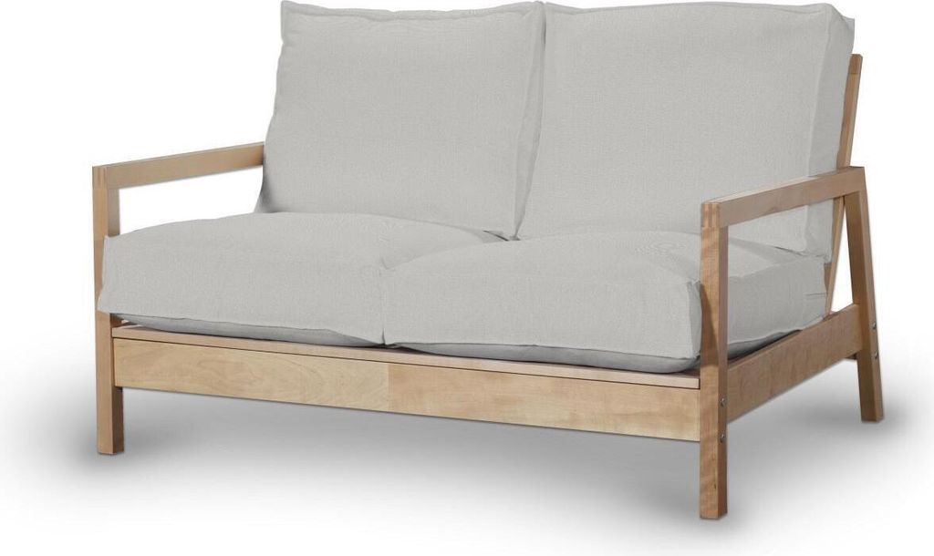 Dekoria Bezug für Lillberg 2-Sitzer Sofa, hellgrau, Sofahusse, Lillberg 2-Sitzer