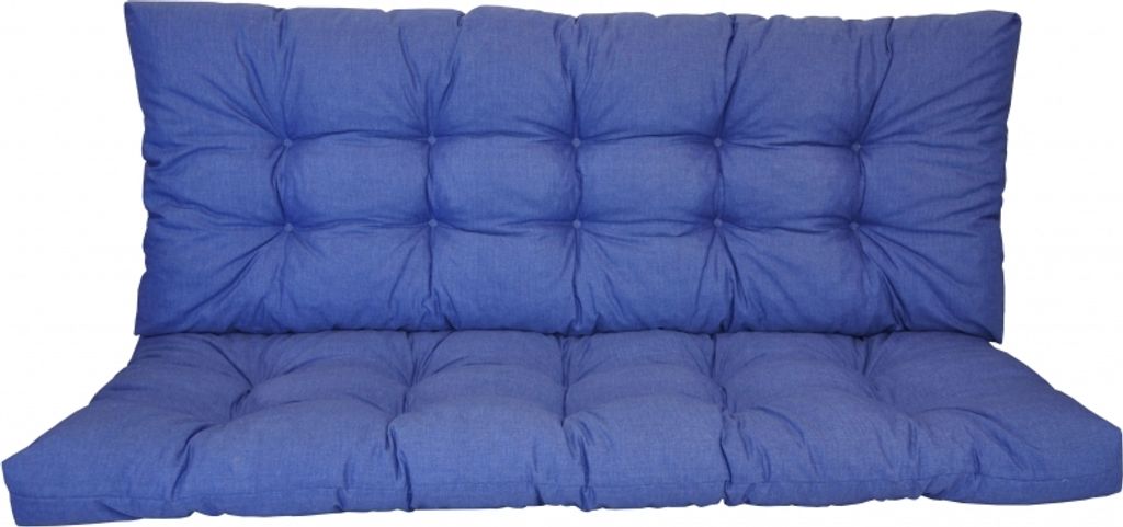 Polstr na zahradní houpačku 180 cm - látka modrý melír Obrázek produktu 