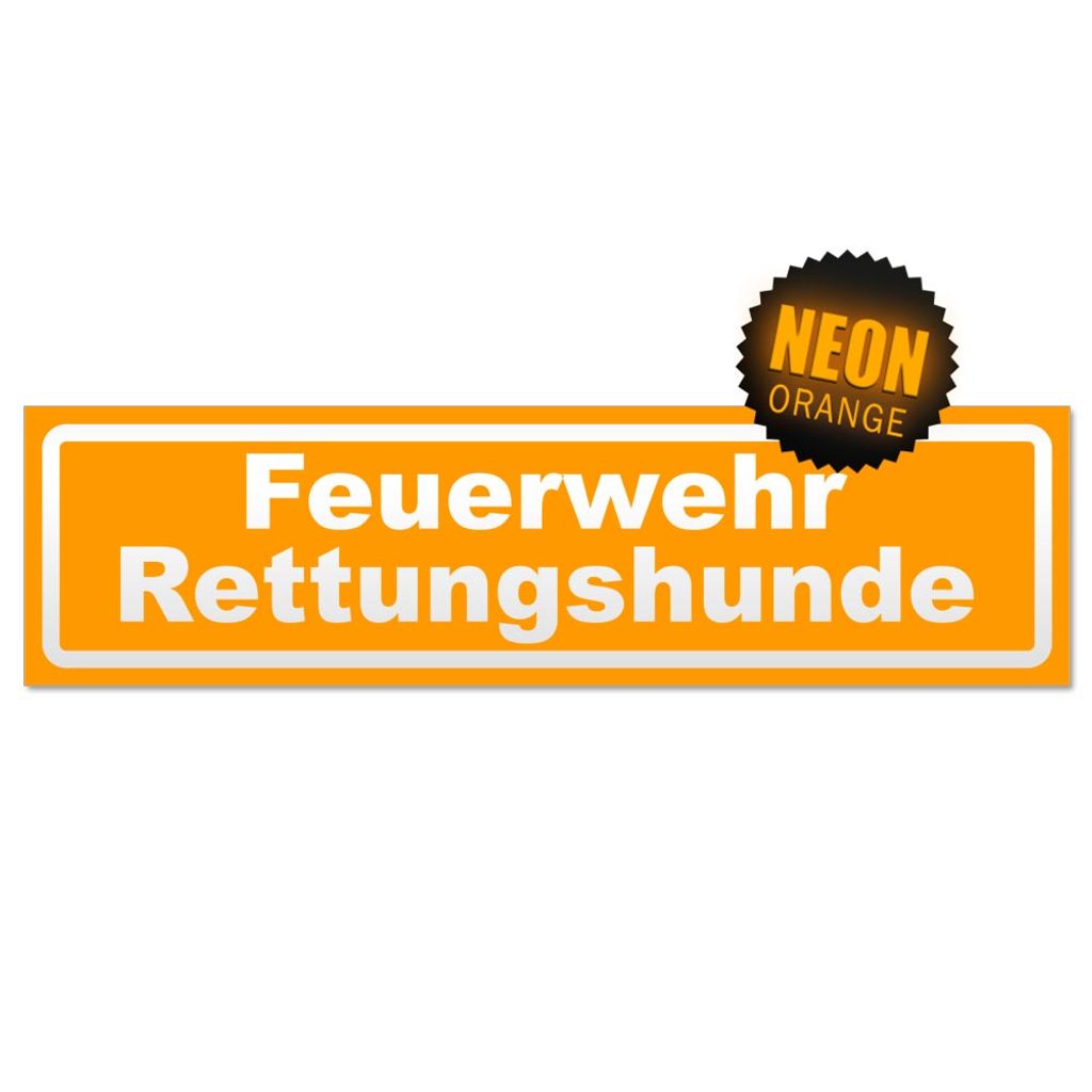 Feuerwehr Rettungshunde invertiert Magnetschild Schild magnetisch