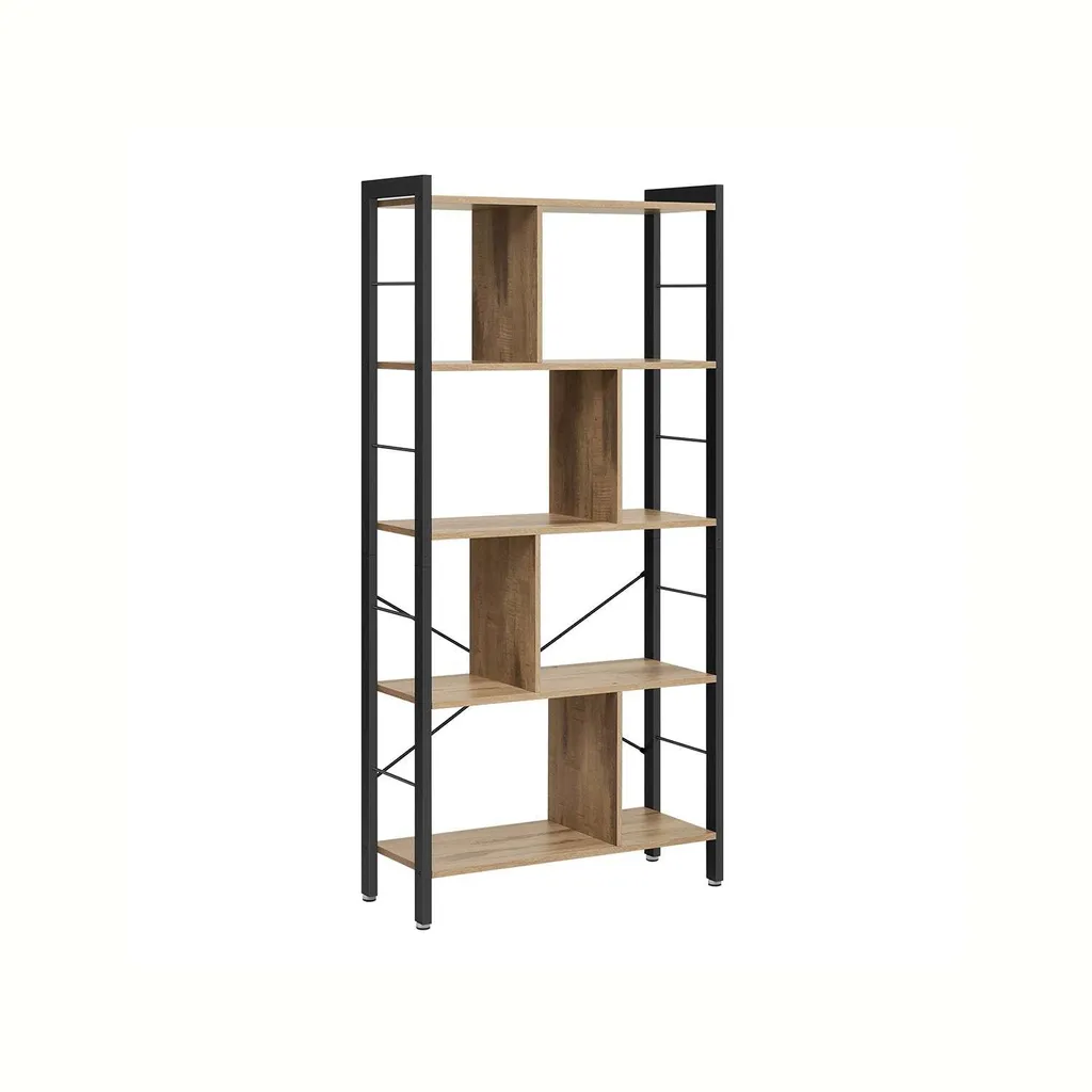 Étagère de Rangement Stable pour Gagner de la Place Bibliothèque Rootz