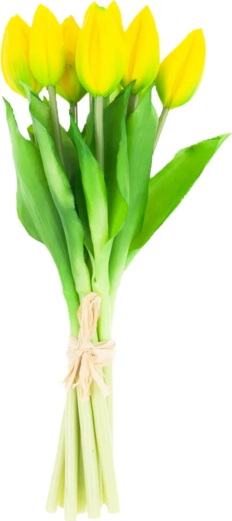 Décoration de Table Tulipes Artificielles Live-Lux - Lot de 9 Fleurs 35cm