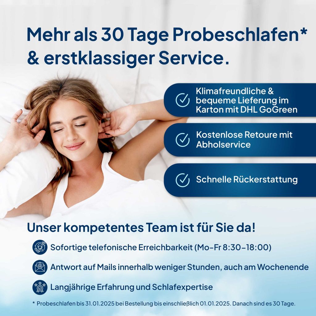 AM Qualitätsmatratzen 3D Deluxe 7 zones koudschuim topper 180 x 200 cm RG50 - Made in Germany - Ademende topper - 8cm - Matrasbeschermer met Lyocell hoes en antislipfunctie
