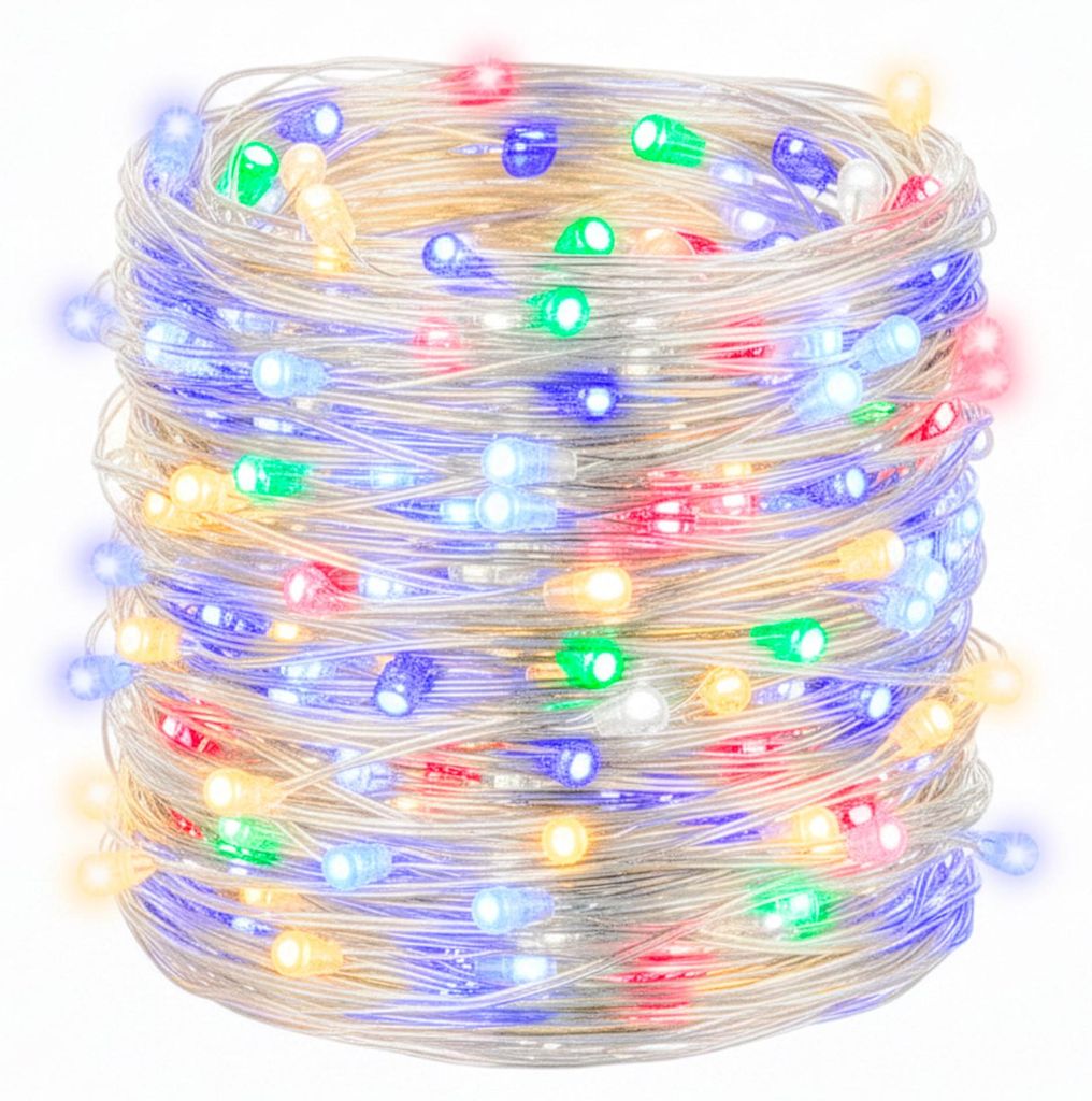 Weihnachtslampen mit 10 LED-Leuchtdioden, die über Batterien betrieben werden.