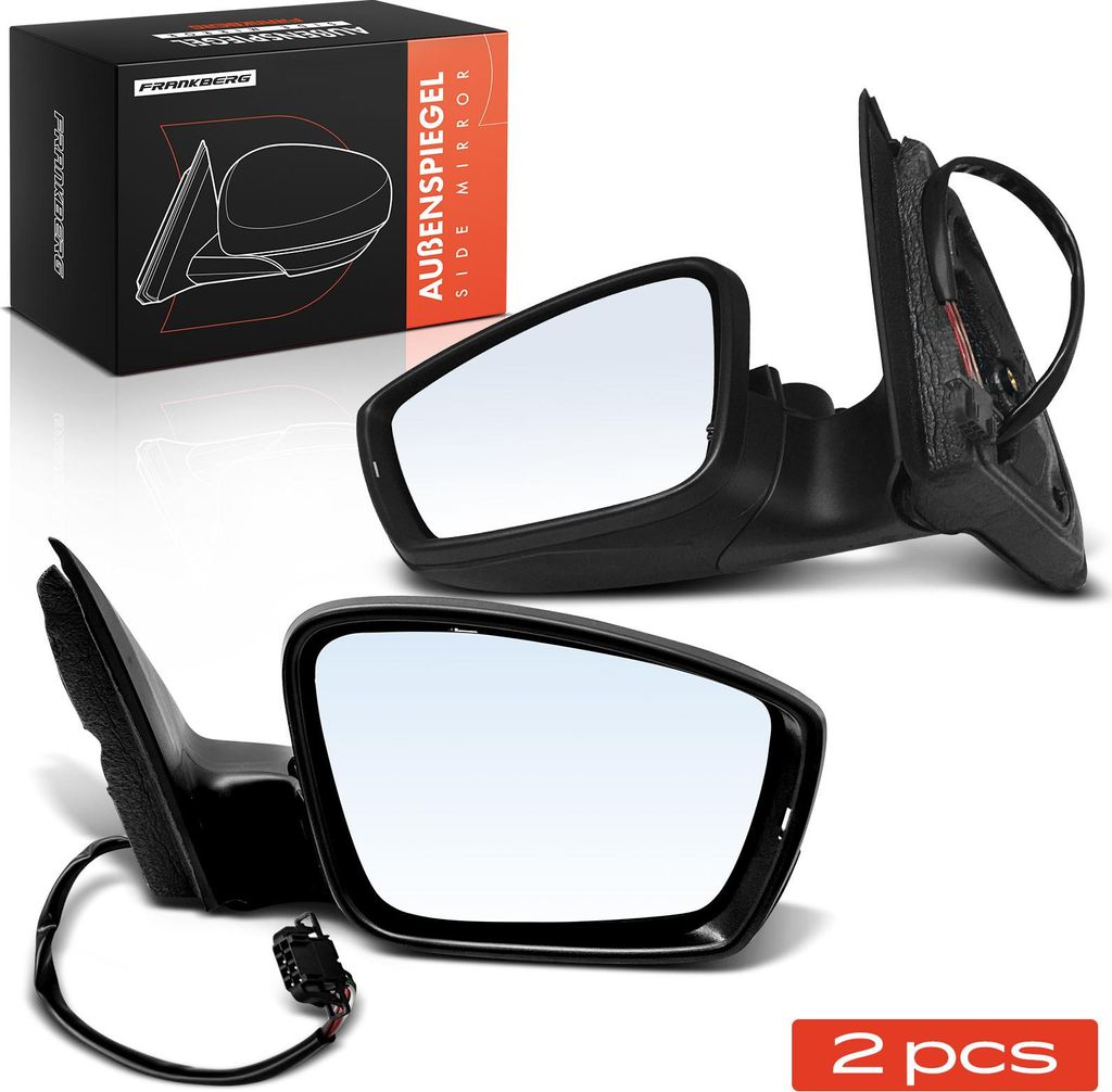 Frankberg 2x Außenspiegel Links Rechts für Skoda Rapid Seat Toledo IV