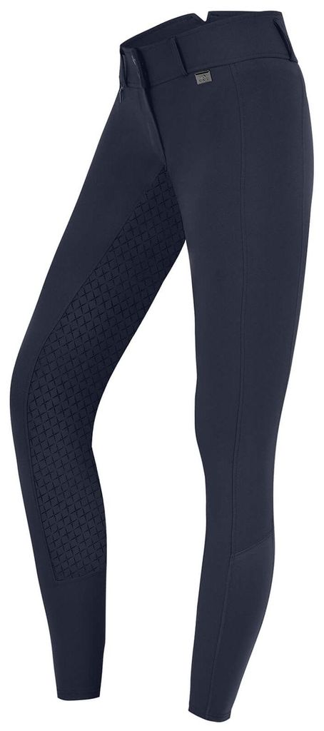 E.L.T Reithose Kinder Full-Grip Micro Sport Silikon High Waist Nachtblau 152