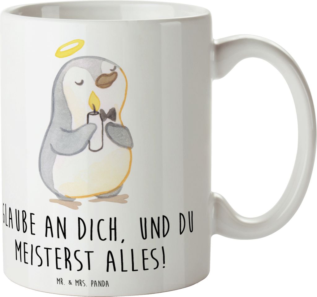 Mr. & Mrs. Panda Kaffeebecher Stolpersteine im Alltag meistern - Weiß - Geschenk, Kaffeetasse, Trinkbecher, Selbstbewusstsein, Abenteuer, Lebenshi...