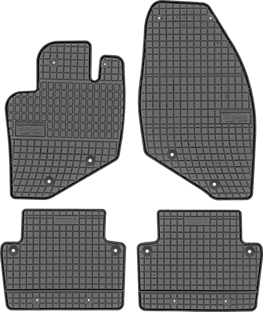 Set Tappetini Auto in Gomma per Volvo S60 2001-2009 Frogum ET0943