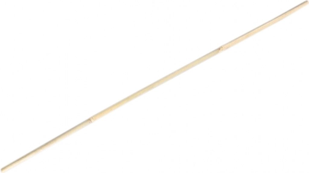 A single bamboo stick is shown diagonally against a white background.