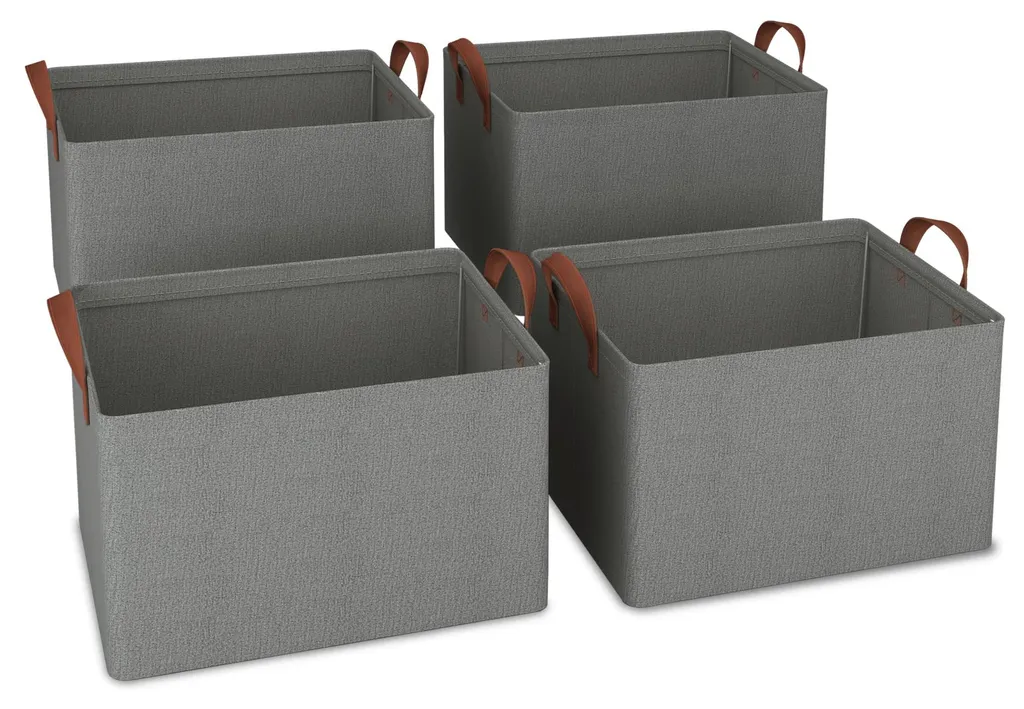 Panier de Rangement Pliable Oxford : Rangement Gain de Place 4 Pcs