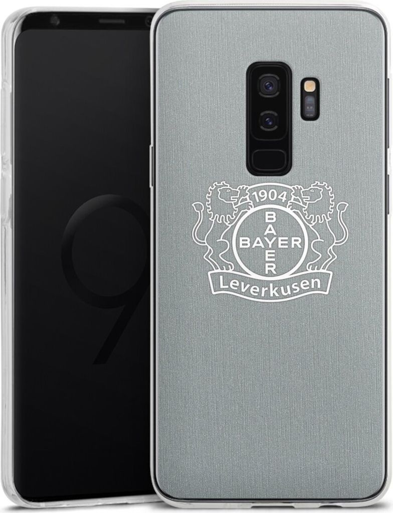 DeinDesign Handyhülle für Samsung Galaxy S9 Plus Silikon Hülle Case Smartphone Schutzhülle Bayer 04 Leverkusen Offizielles Lizenzprodukt Wappen