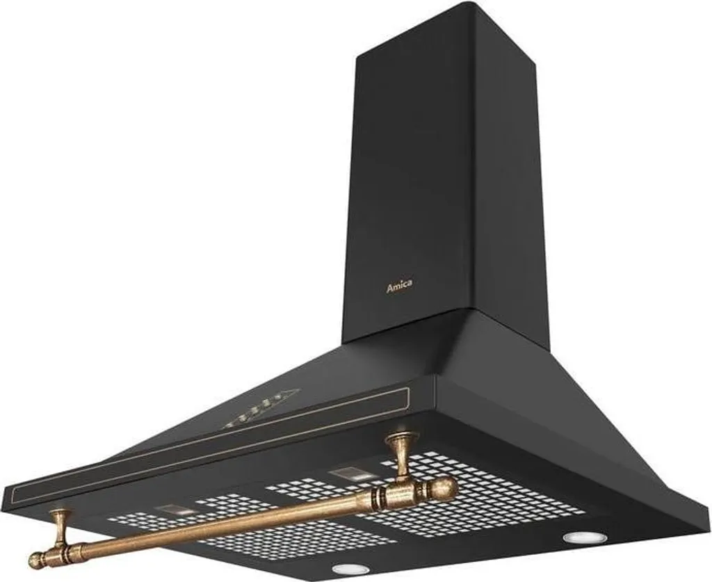 Cheminée pour hotte aspirante AMICA SKR62AB en acier noir ultra robuste