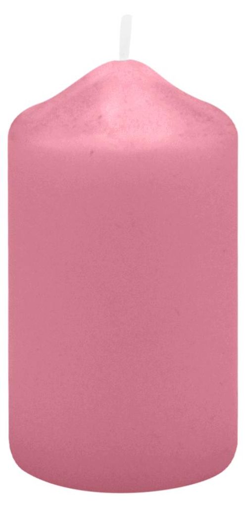 Spitzkopf Stumpen Kerzen Antique Pink 9 x Ø 5 cm, 12 Stück