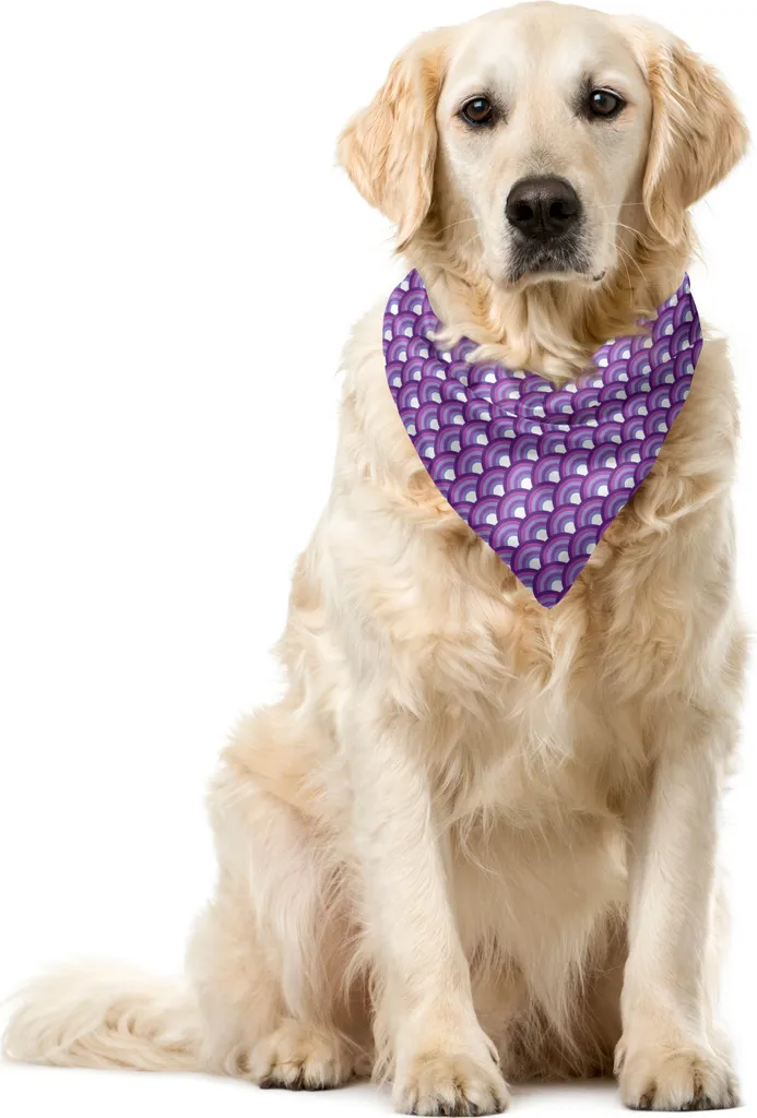 ABAKUHAUS Bandana Pet 55x55 cm Viola - Tessuto Lavabile Resistente