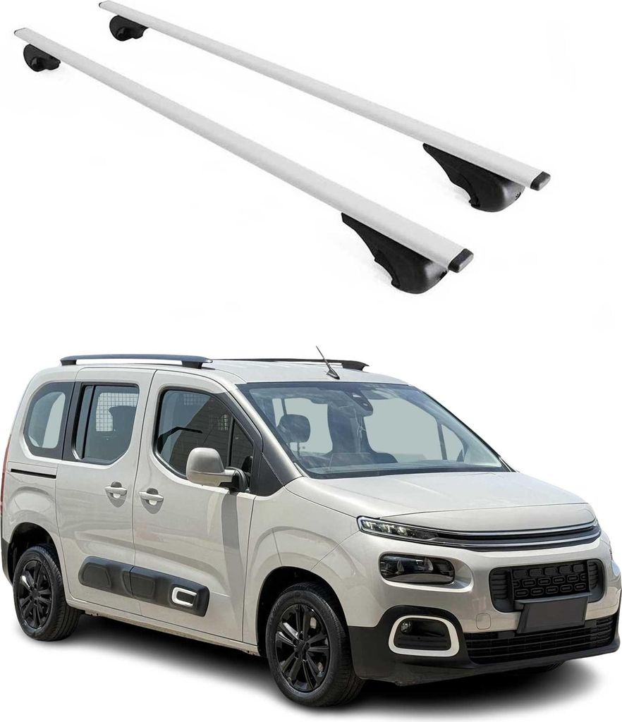 Dachträger für Citroen Berlingo / Berlingo XL 2018-2025 75kg Metall Silber 2x