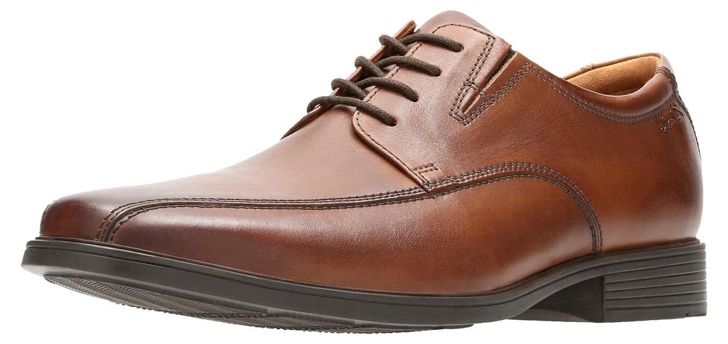 CLARKS Schnürschuhe Tilden mit innovativem Fußbett 5234 Dark Tan Lea 42