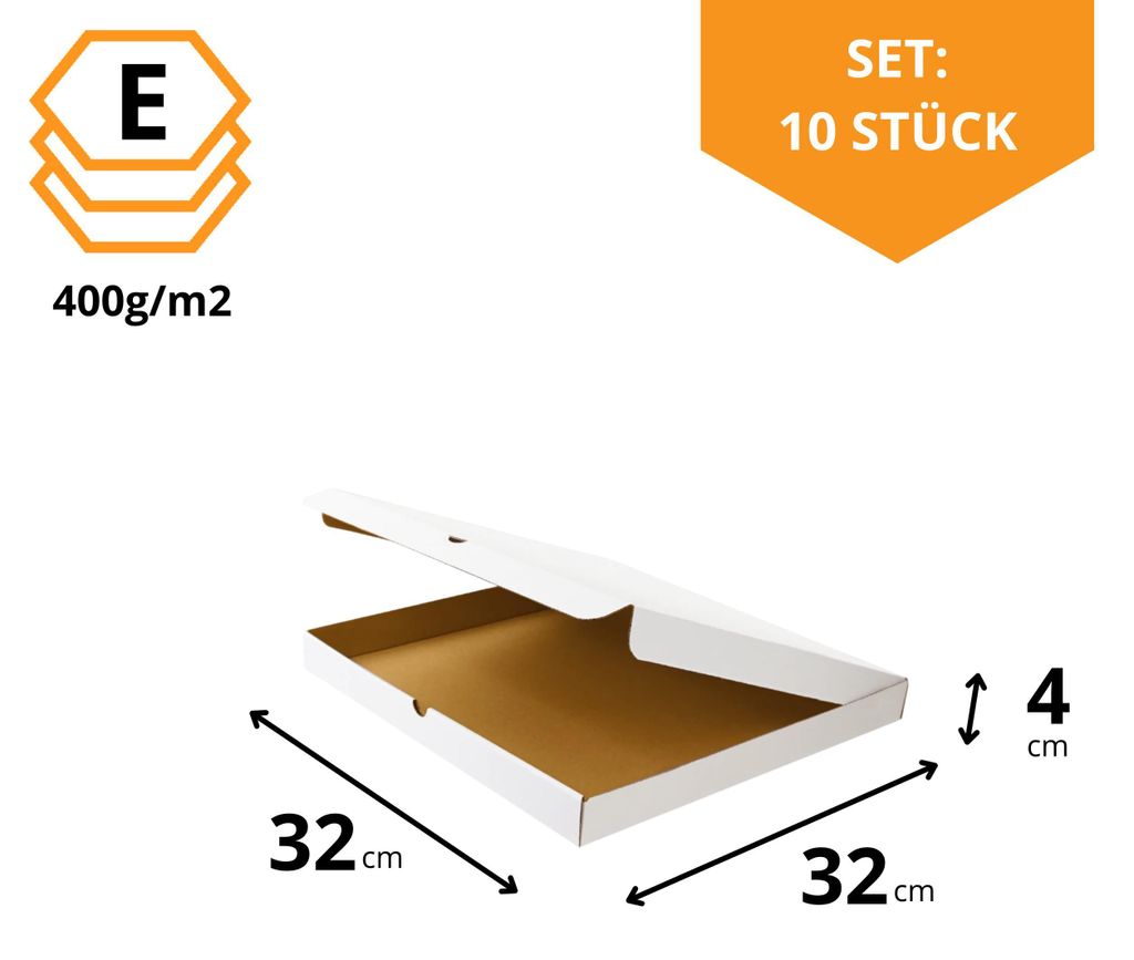 KAPAK 10er Pizzakarton Rosa 32x32x4 cm - Quadratische Gastro Pizzabox | Pizzaschachtel aus Wellpappe für Gastronomie & Lieferdienst - Flache Faltschachtel für Takeaway KAPAK 10er Pizzakarton Rosa 32x32x4 cm - Quadratische Gastro Pizzabox | Pizzaschachtel aus Wellpappe für Gastronomie & Lieferdienst - Flache Faltschachtel für Takeaway