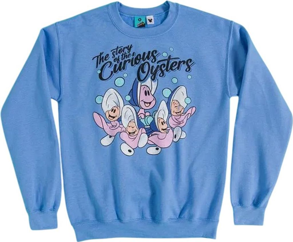 Alice In Wonderland - "The Story Of The Curious Oysters" Sweatshirt für Herren/Damen Uni TT542 (M) (Blau)