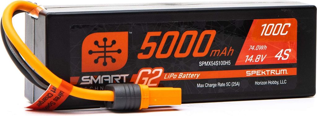 Spectrum Smart G2 LiPo 14,8 V 5000 mAh 100C HC IC5 Image du produit 