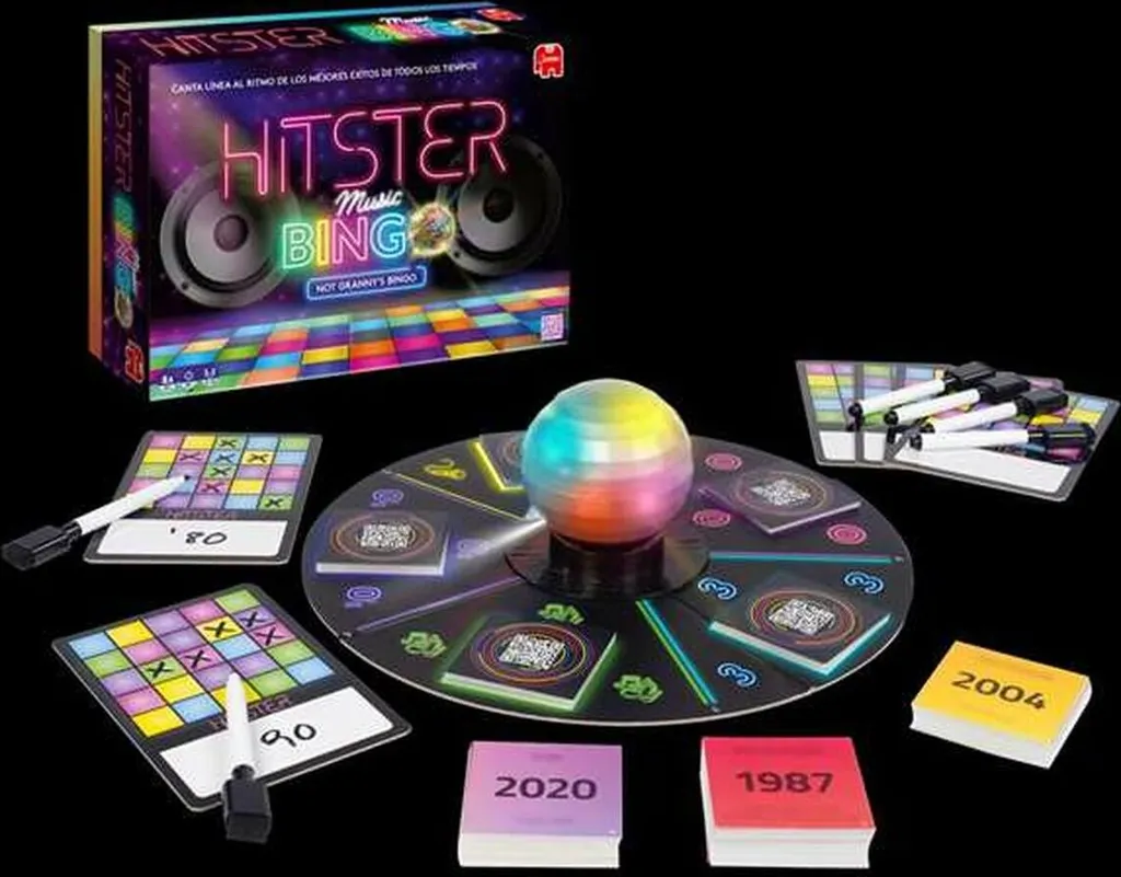 Jeu Diset Hitster Bingo interactif avec 300 tubes et application mobile