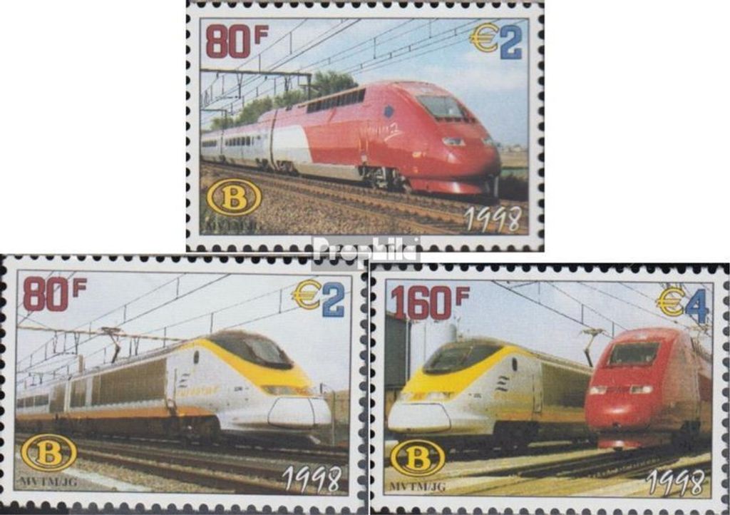 Briefmarken Belgien 1998 Mi E1/1998-E3/1998 (kompl.Ausg.) postfrisch Eisenbahnmarke Privatausgabe