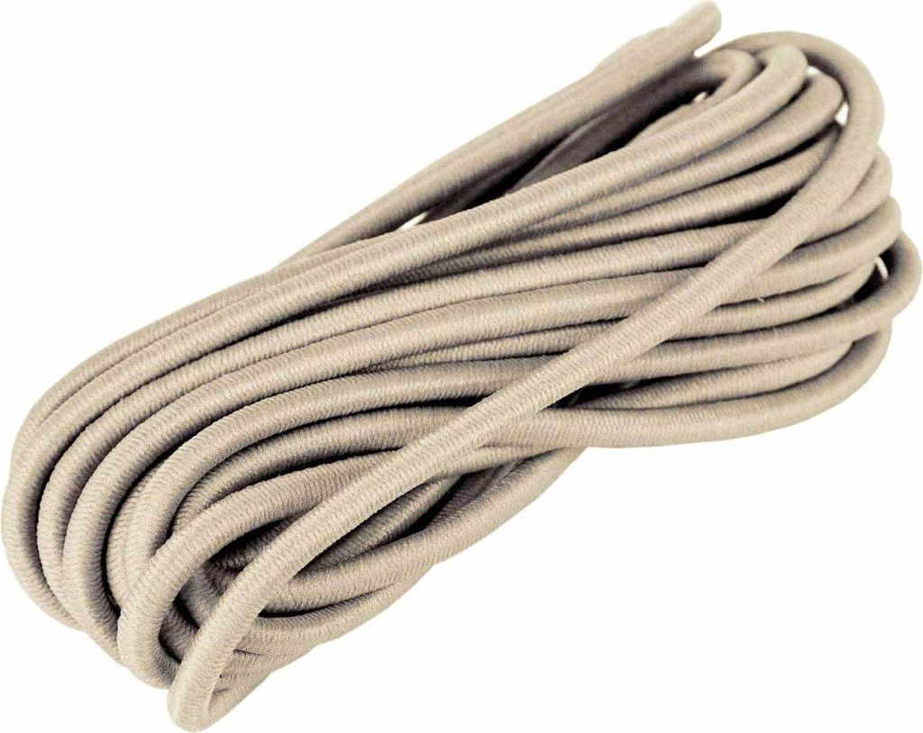 3m Gummikordel 3mm Gummiband Gummischnur Hutgummi Rundgummi f. Bekleidung uvm., Farbe:cappuccino