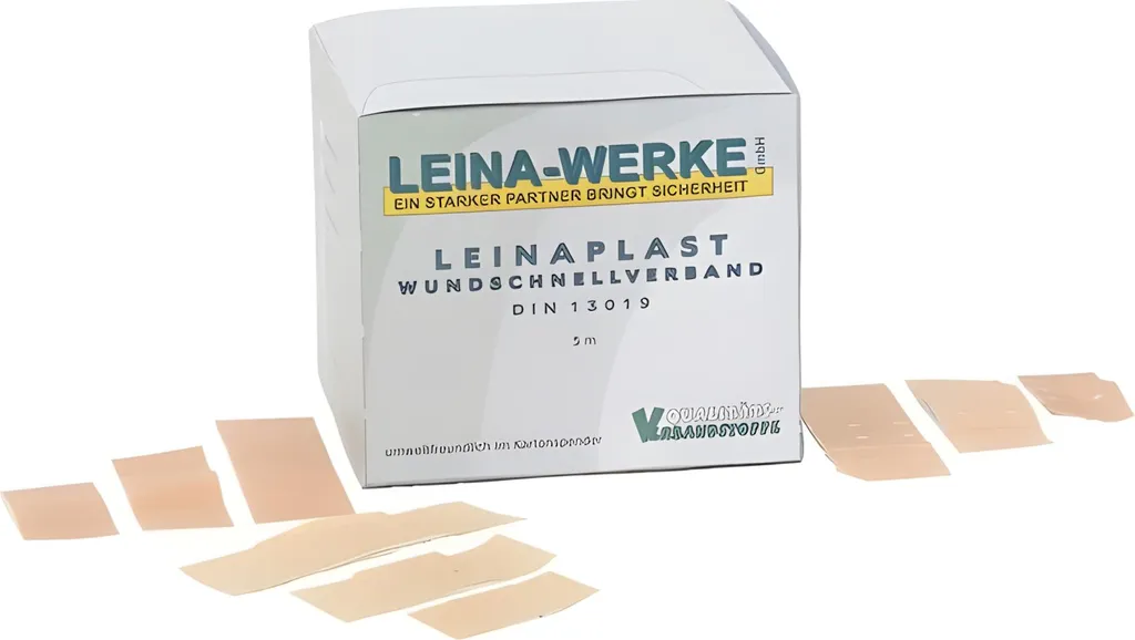Pansements élastiques LEINA 10x6 cm blancs en sachet de 8 pièces