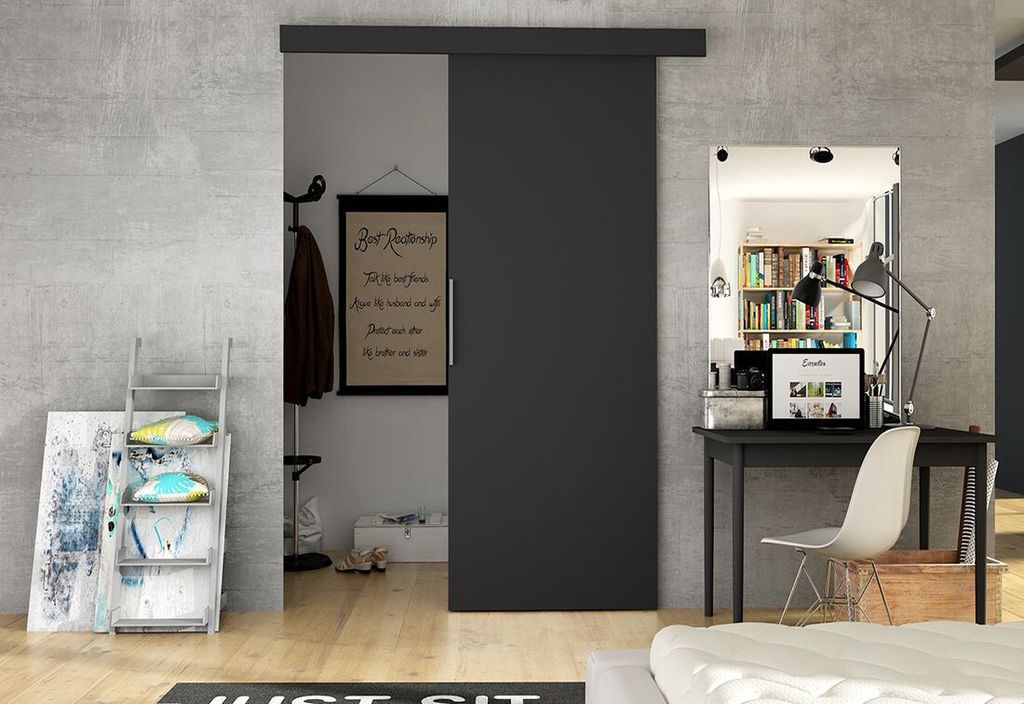 Innenschiebetür ILAS I. schwarz