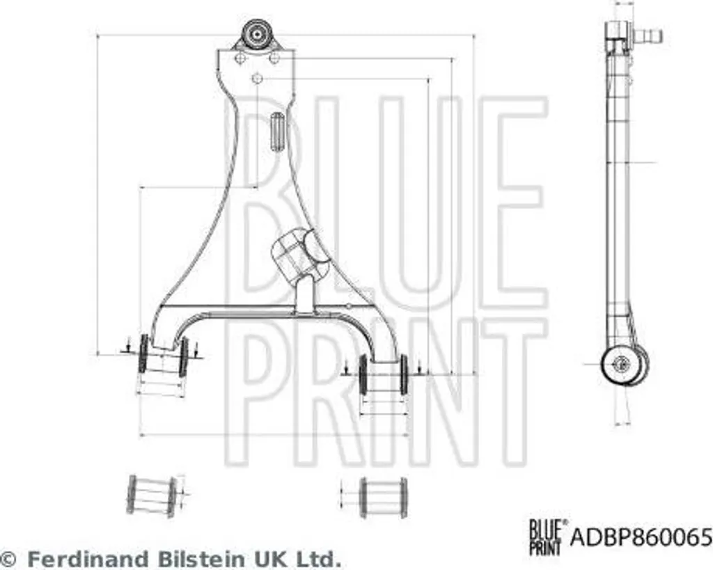 Bras de suspension de roue Blue Print ADBP860065 pour Honda Accord