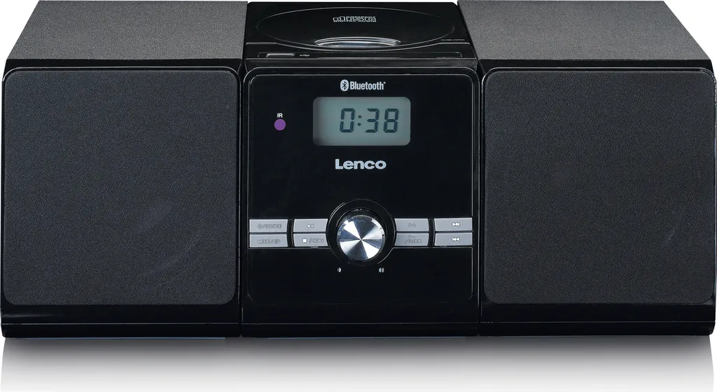 Lecteur CD karaoké pour chambre d'enfant Lenco MC-030BK avec micro noir