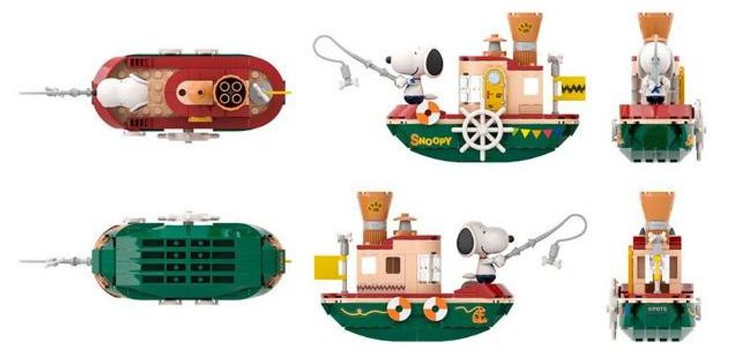 Pantasy Kit de construction - Snoopy Steam Boat Image du produit 