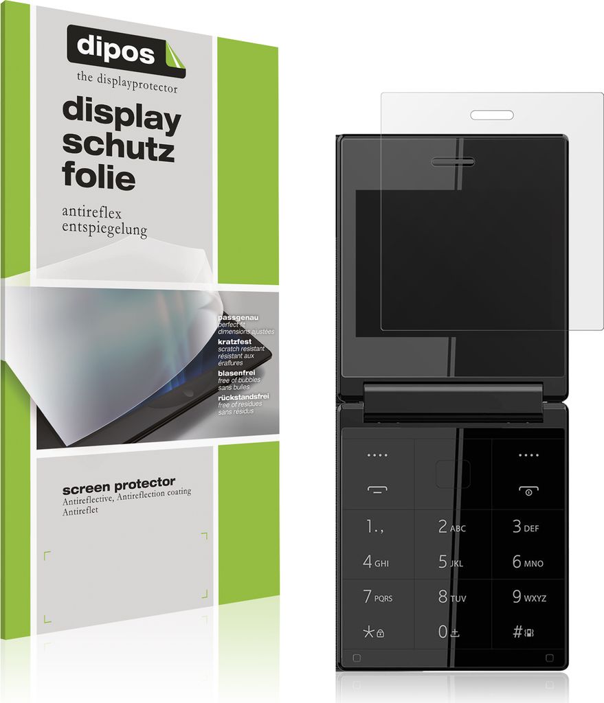 4x Schutzfolie für Itel Flip One matt Displayschutzfolie Folie Display Schutz dipos