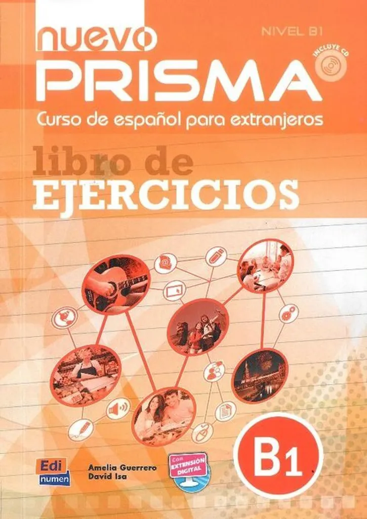 Méthode d'Espagnol PRISMA B1 Nouveau Manuel avec CD Audio Inclus