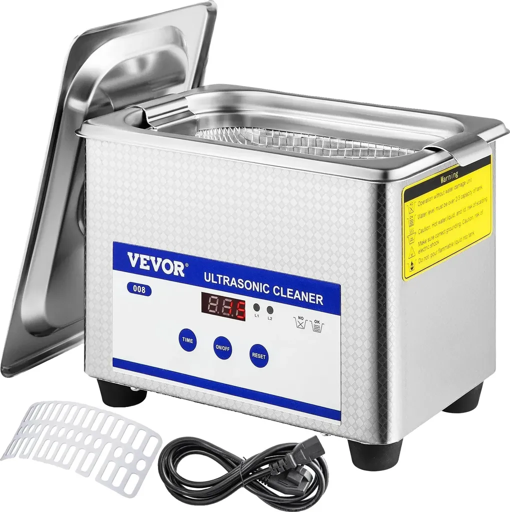 Lavatrice Ultrasuoni 0.8L per Modellismo e Collezioni - 40kHz 35W