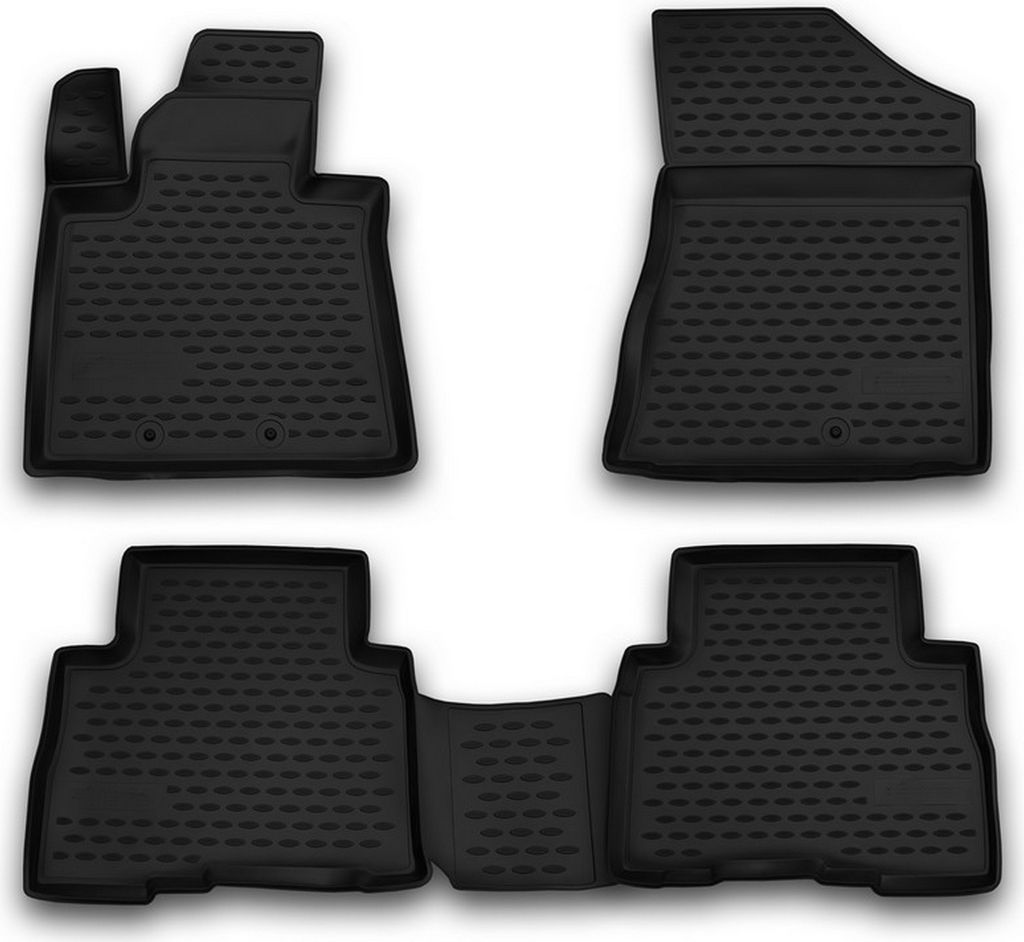 AD Tuning Gummi Fußmatten Set für Kia Sorento 2 Facelift, Bj. 10/2012-2015