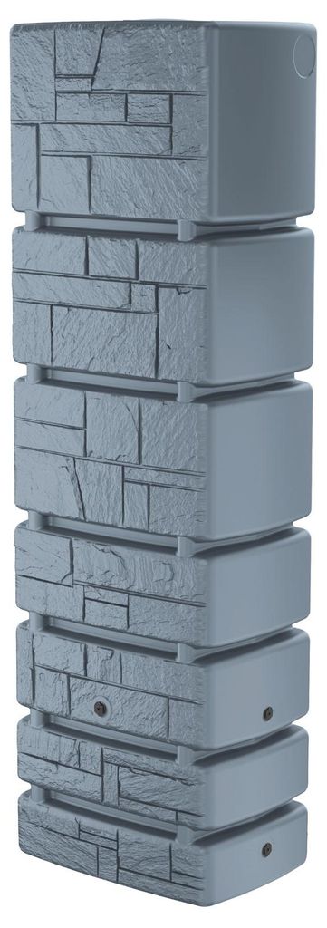 Regentonne eckig SANTURO 350 Liter grau inkl. Hahn Produktbild 