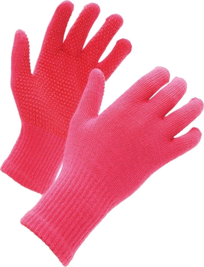 Shires - Kinder Reithandschuhe "Suregrip" ER717 (Einheitsgröße) (Pink)