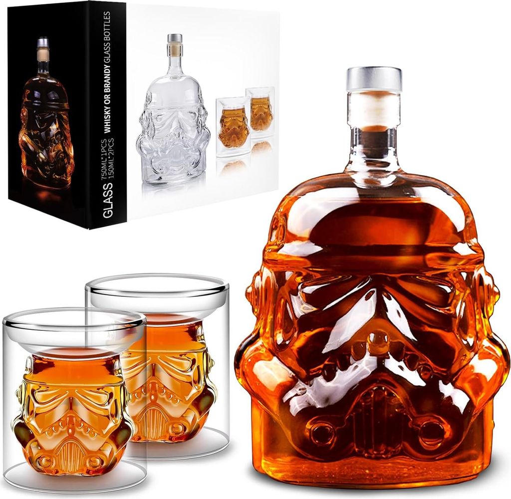 Whiskyflasche Karaffe Dekanter mit 2 Gläsern, Whiskygläser, Produktbild 