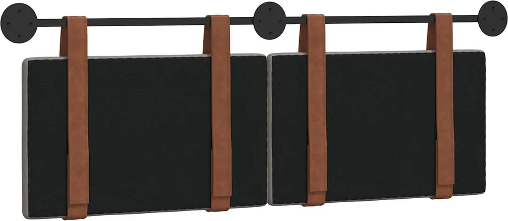 Tête de lit suspendue taupe pour lecture et confort dorsal au lit