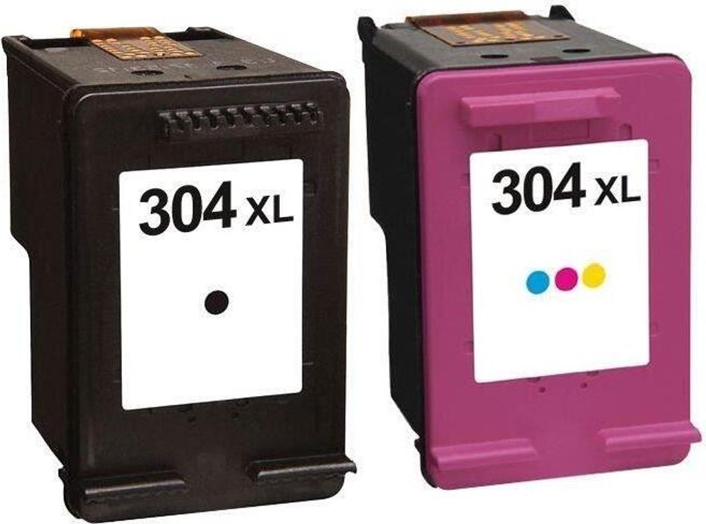 Druckerpatronen Set kompatibel mit HP 304 XL Black und Color für HP DESKJET 2620, 2621, 2622, 2623, 2630, 2632, 2633, 2634, 3720, 3720, 3730, 3732...