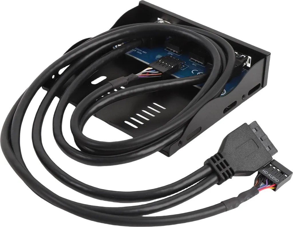 Lecteur de disquettes USB 3.0 avec interface audio HD pour PC noir