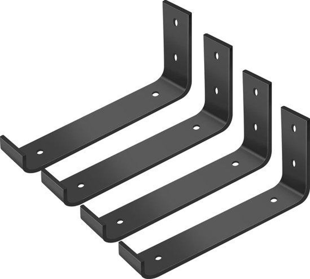 Wandhalterungen aus Robustem Schwarzem Metall