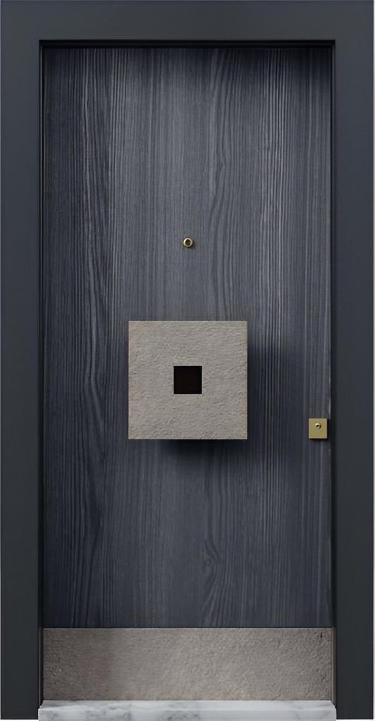 Graue Haustür Designer Wohnungstüren Robuste Schloss Hoteltüren