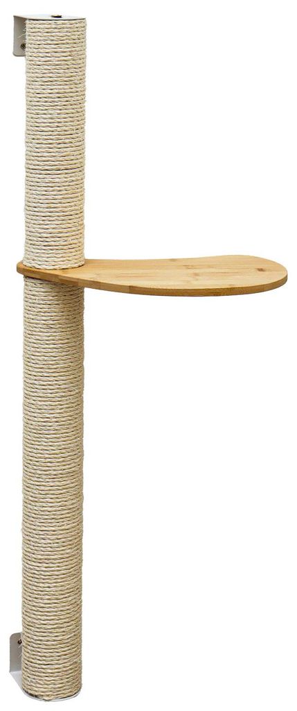 96 cm hoge wandkrabpaal voor katten met 1 plateau - Sisal Productafbeelding 