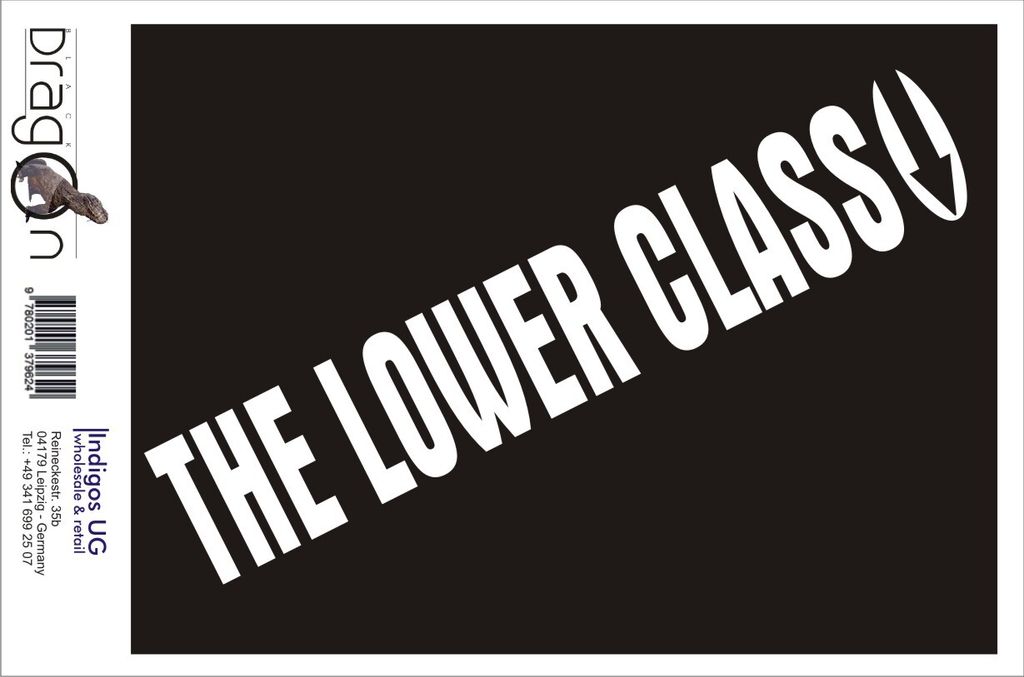 Aufkleber / Autoaufkleber - JDM / Die cut / Auto / OEM - The Lower Class - 210X40 mm silber - Heckscheibe / Heckscheibenaufkleber
